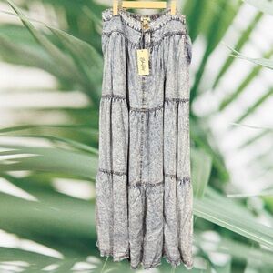 BlueVelvet XL Denim Maxi Skirt